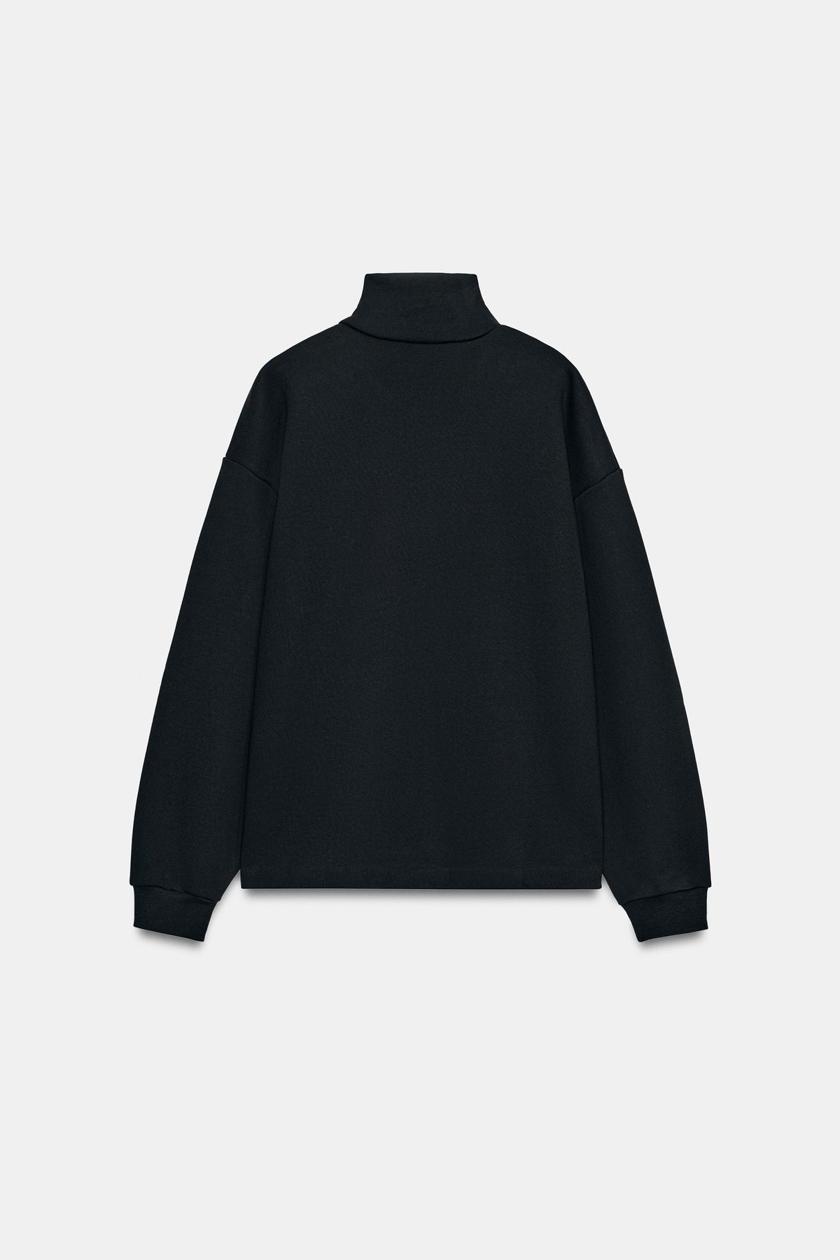 Blauer Zip-Sweatshirt