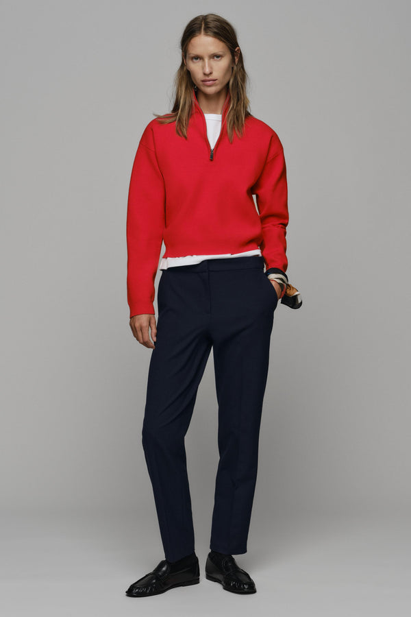 Pull en maille zippé