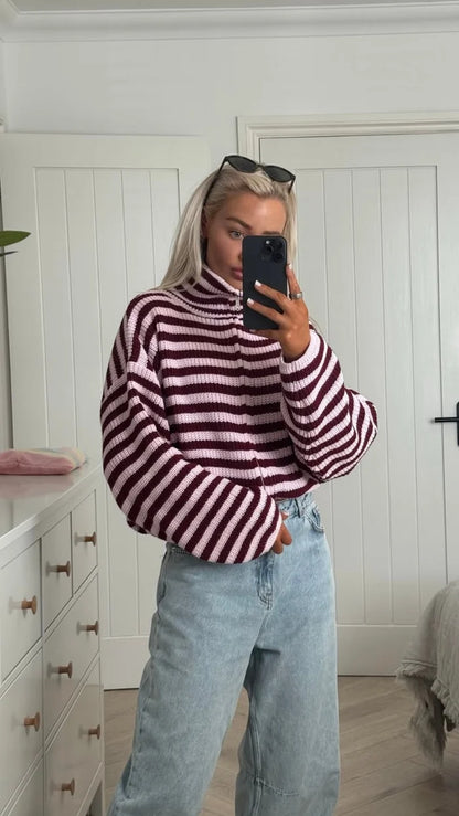 Pullover Bordeaux Äquinoktium
